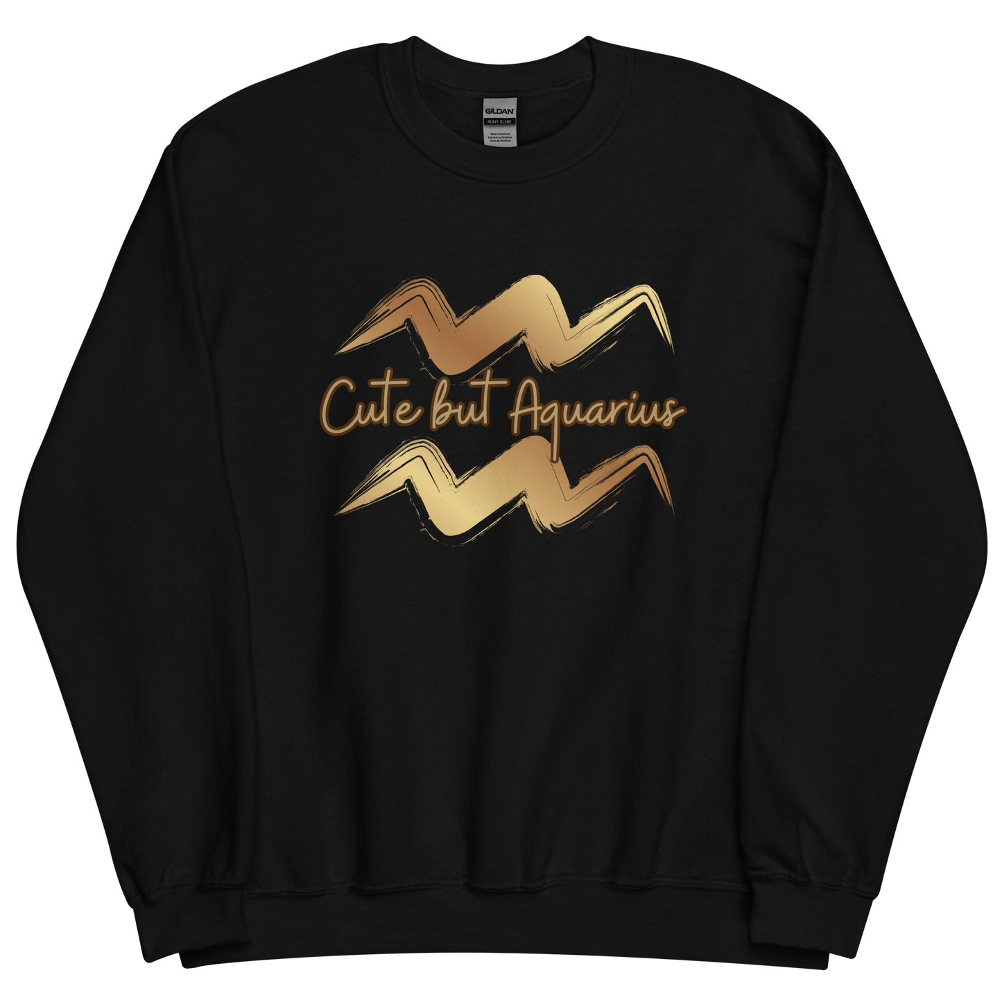 Black sweatshirt with "Aquarius" Original Nine-29 Design