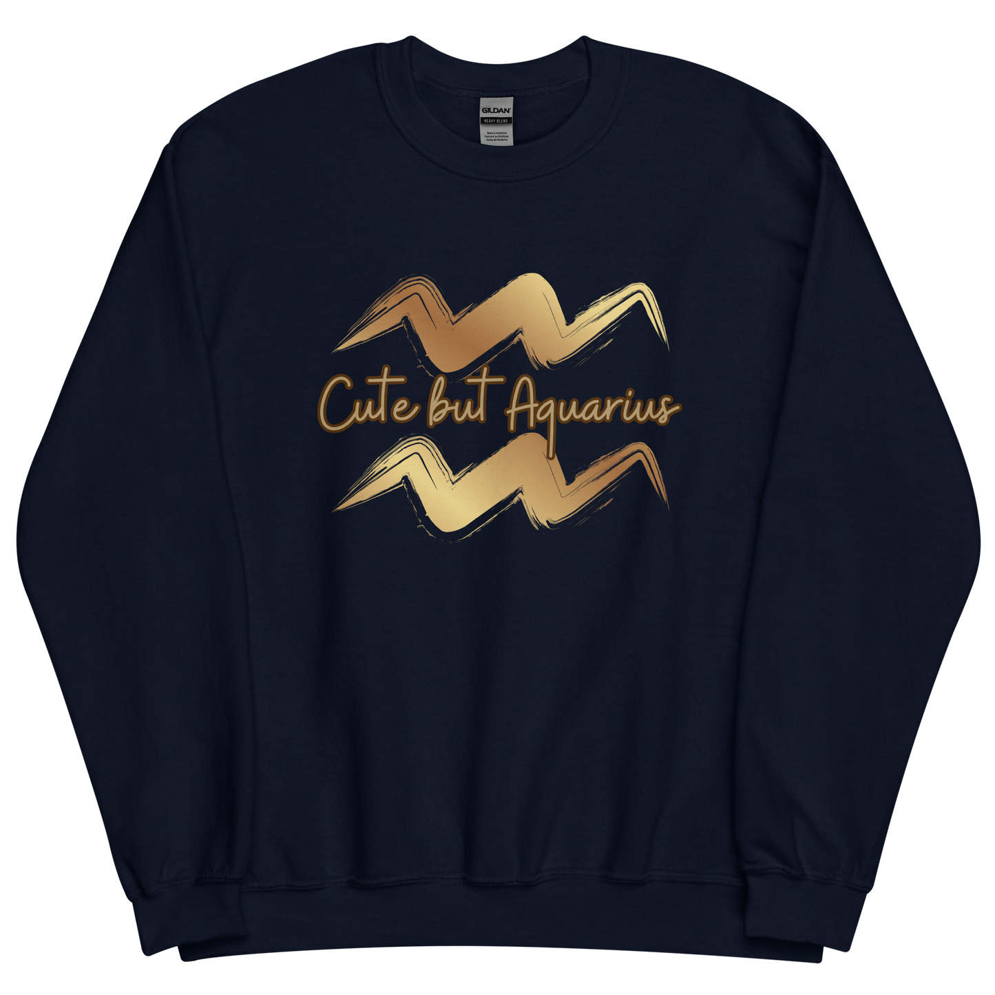 Navy sweatshirt with "Aquarius" Original Nine-29 Design