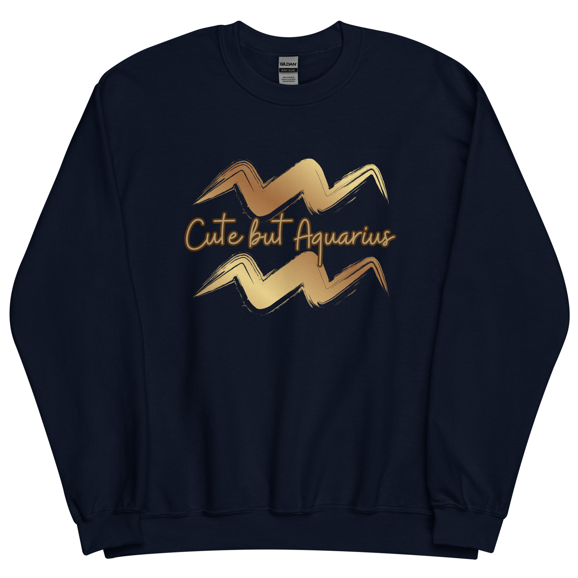 Navy sweatshirt with "Aquarius" Original Nine-29 Design