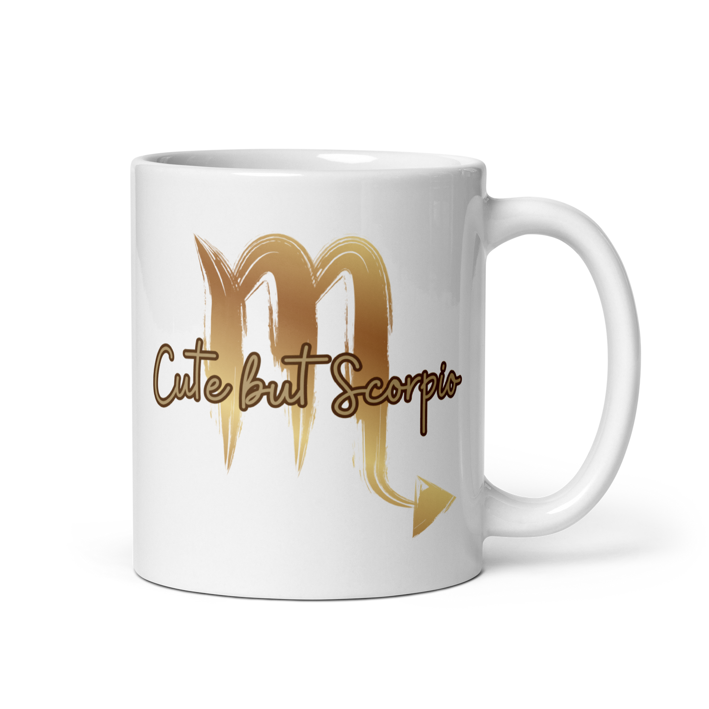 White mug with "Scorpio" Original Nine-29 Design