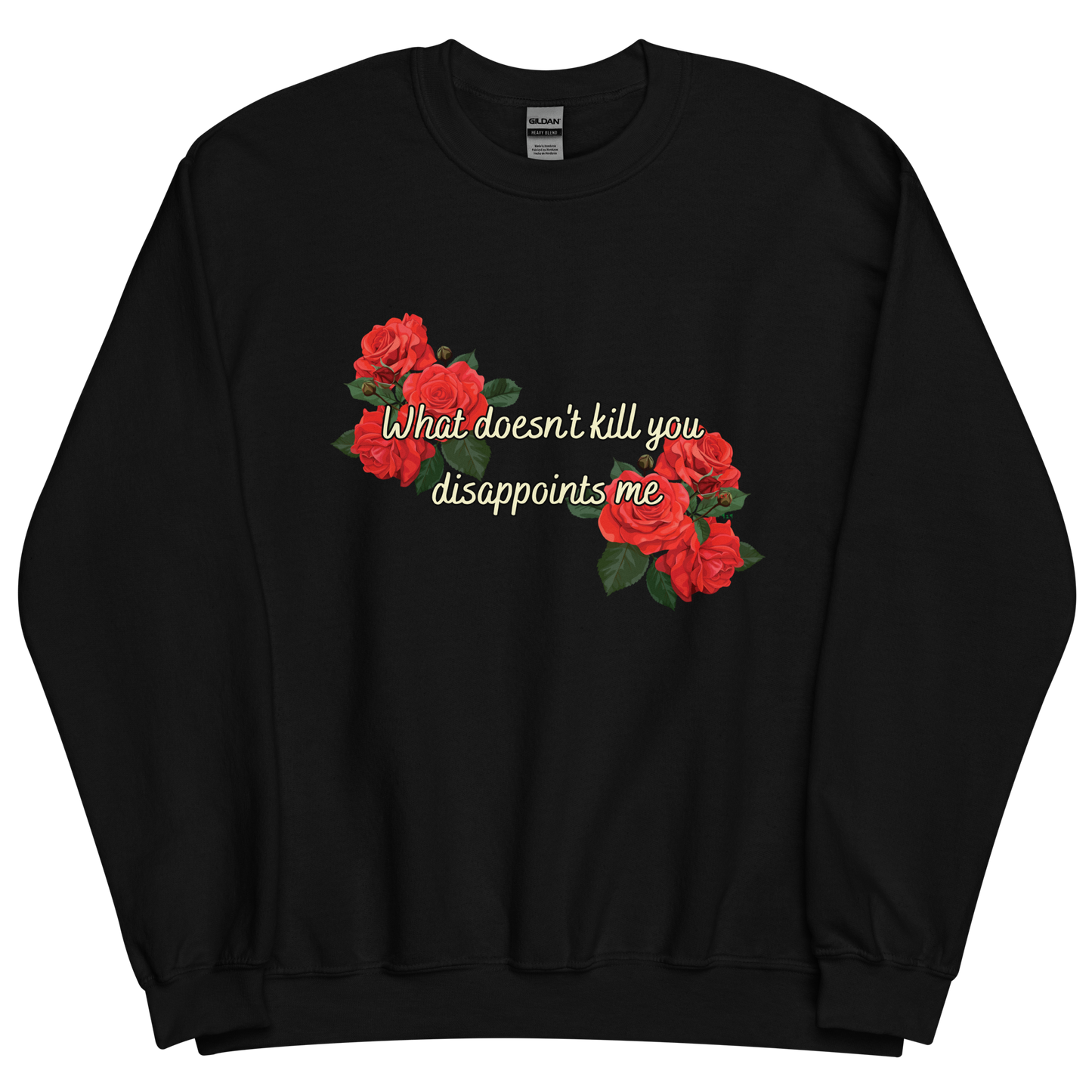 Black sweatshirt with "WDKY" Original Nine-29 Design