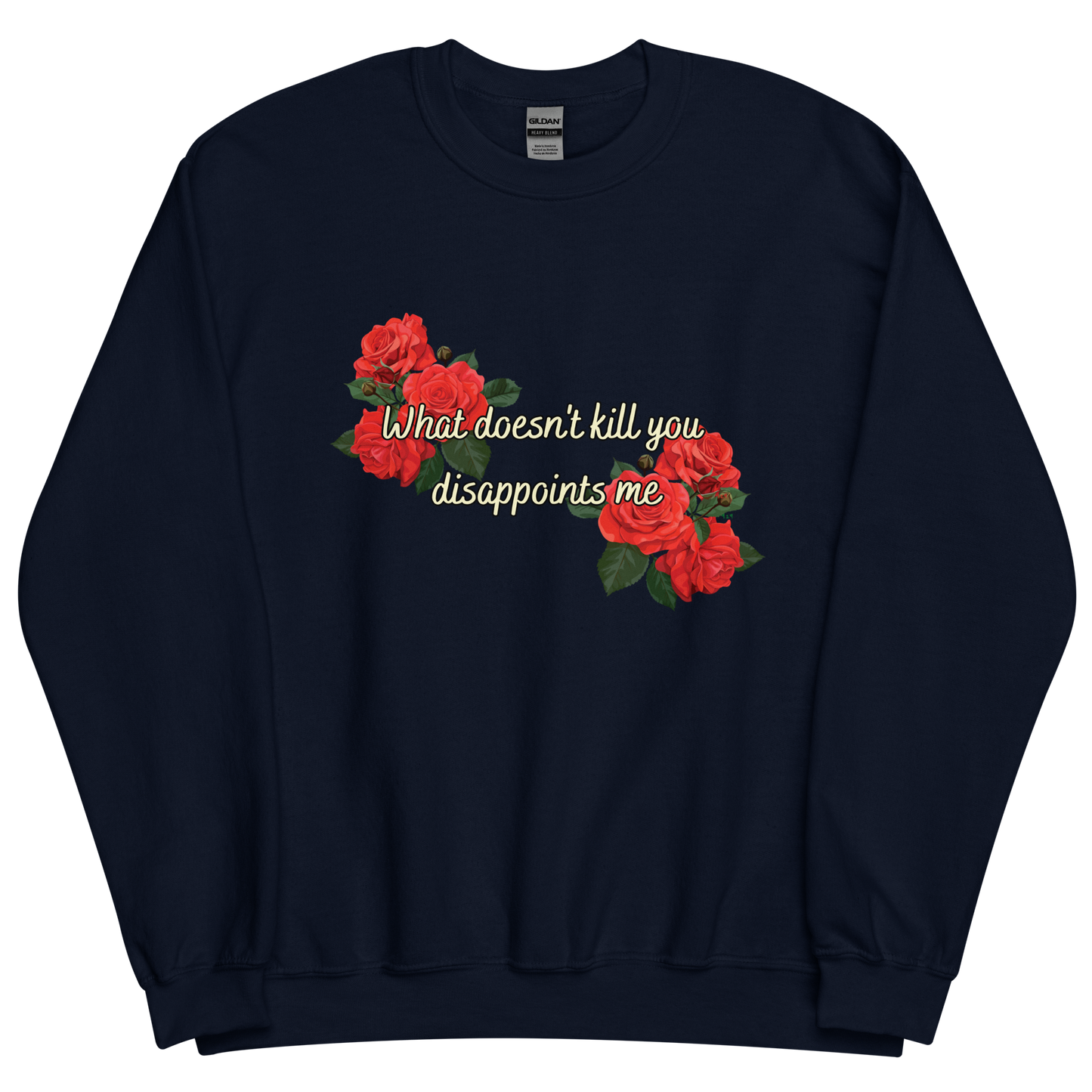 Navy sweatshirt with "WDKY" Original Nine-29 Design