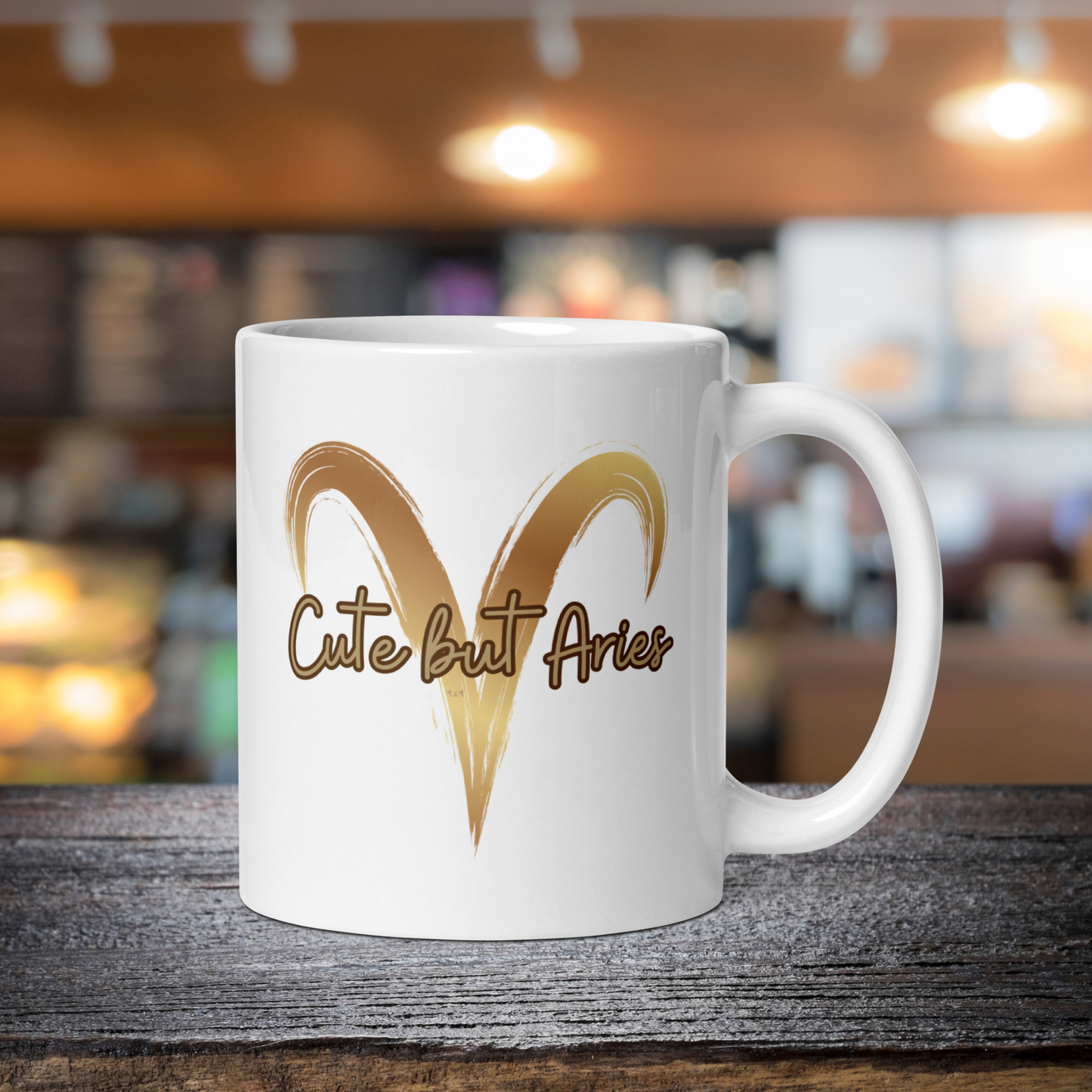 Aries White Mug