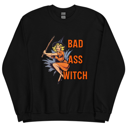 Black sweatshirt with "Bad witch" Original Nine-29 Design