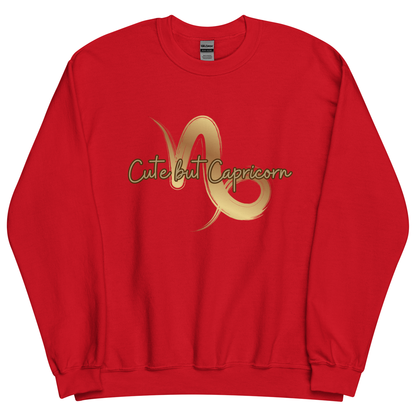 Red sweatshirt with "Capricorn" Original Nine-29 Design