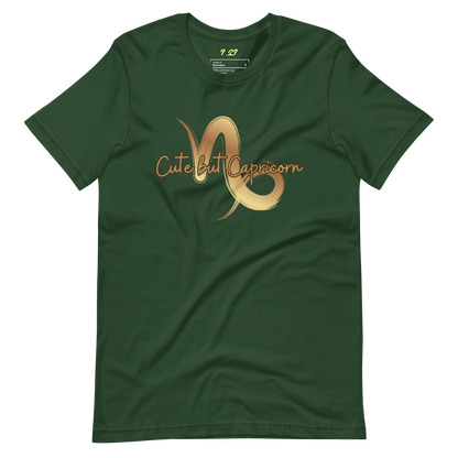 Forest green t-shirt with "Capricorn" Original Nine-29 Design