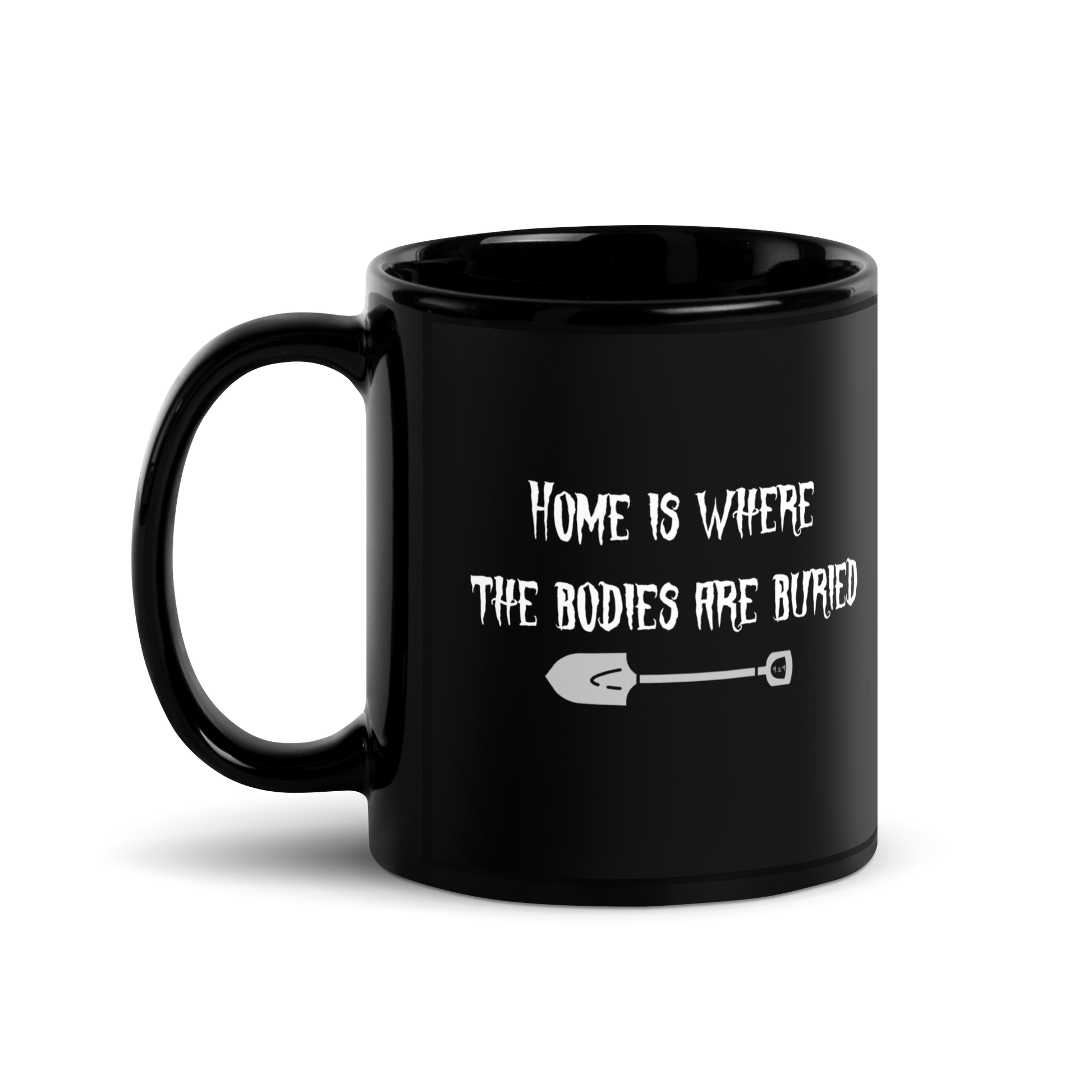 Black mug with "Home" Original Nine-29 Design