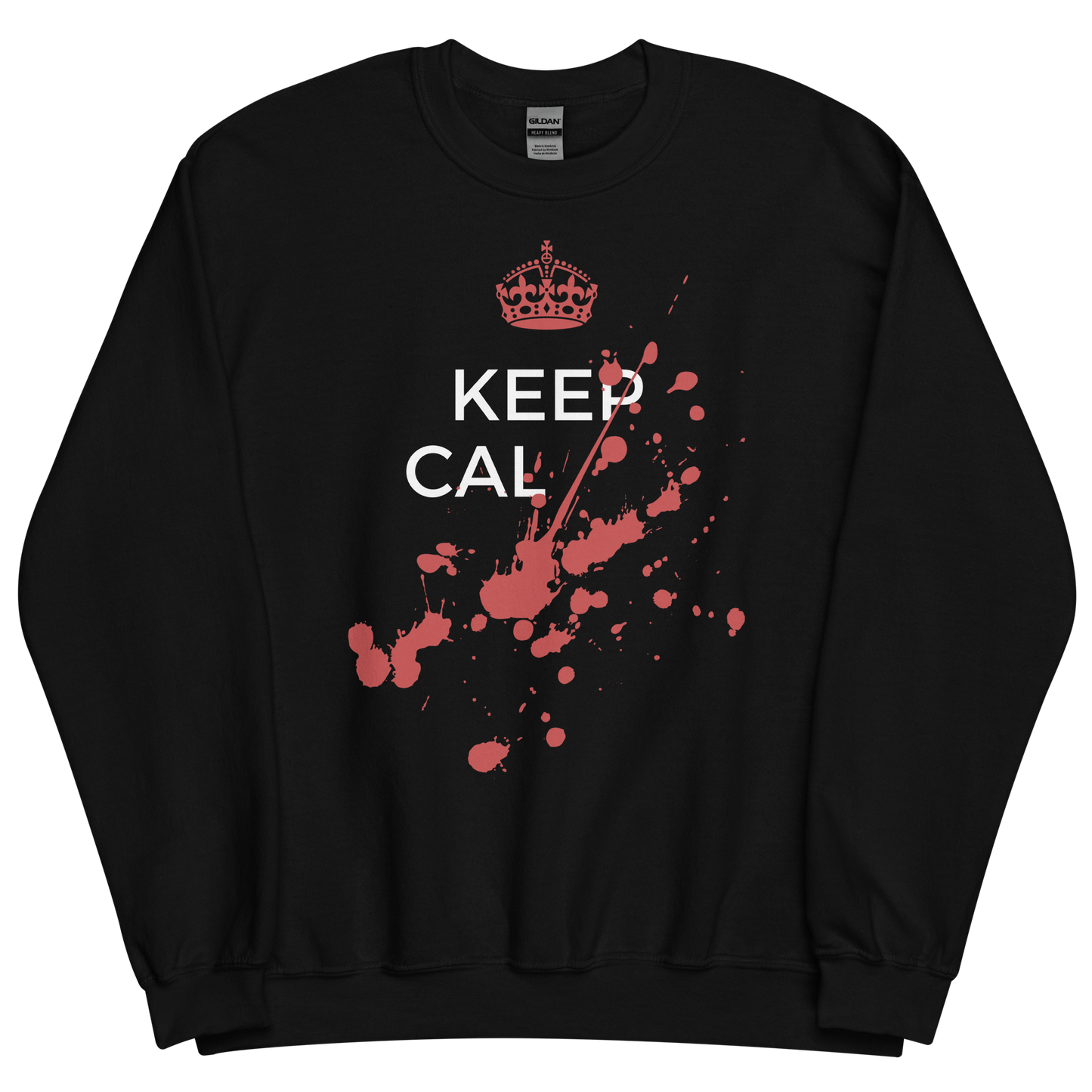 Black sweatshirt with Savage "Keep Calm" Original design by Nine-29 Design