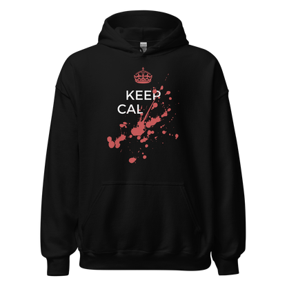 Black Hoodie with Savage "Keep Calm" Original design by Nine-29 Design