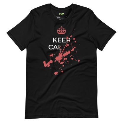 Black t-shirt with Savage "Keep Calm" Original design by Nine-29 Design