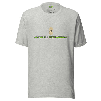 Athletic heather t-shirt with "Nuts" Original Nine-29 Design