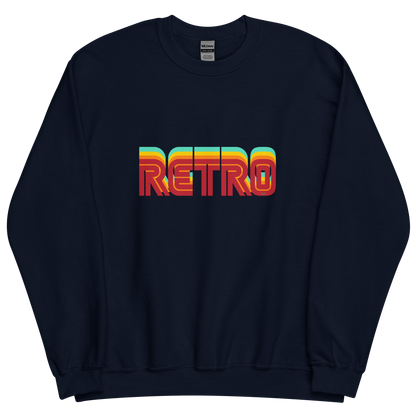 Navy sweatshirt with "RETRO" Original Nine-29 Design