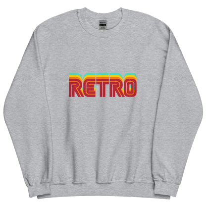 Sport grey sweatshirt with "RETRO" Original Nine-29 Design