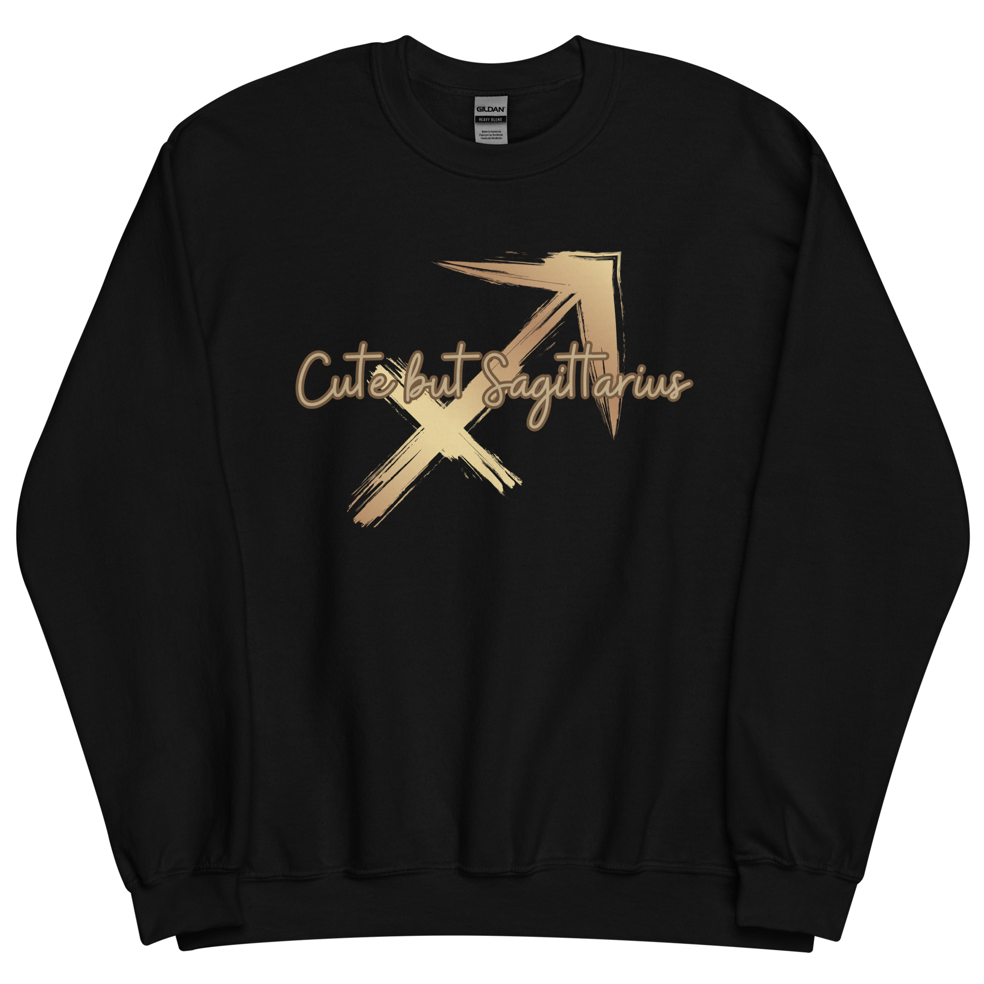 Black sweatshirt with "Sagittarius" Original Nine-29 Design