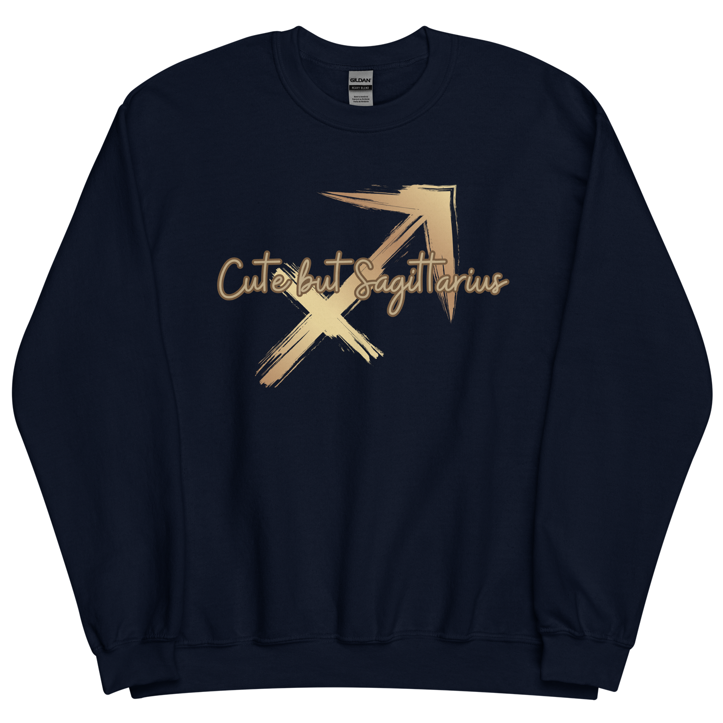 Navy sweatshirt with "Sagittarius" Original Nine-29 Design