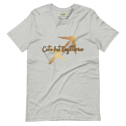 Athletic heather t-shirt with "Sagittarius" Original Nine-29 Design