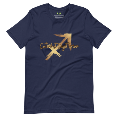 Navy t-shirt with "Sagittarius" Original Nine-29 Design