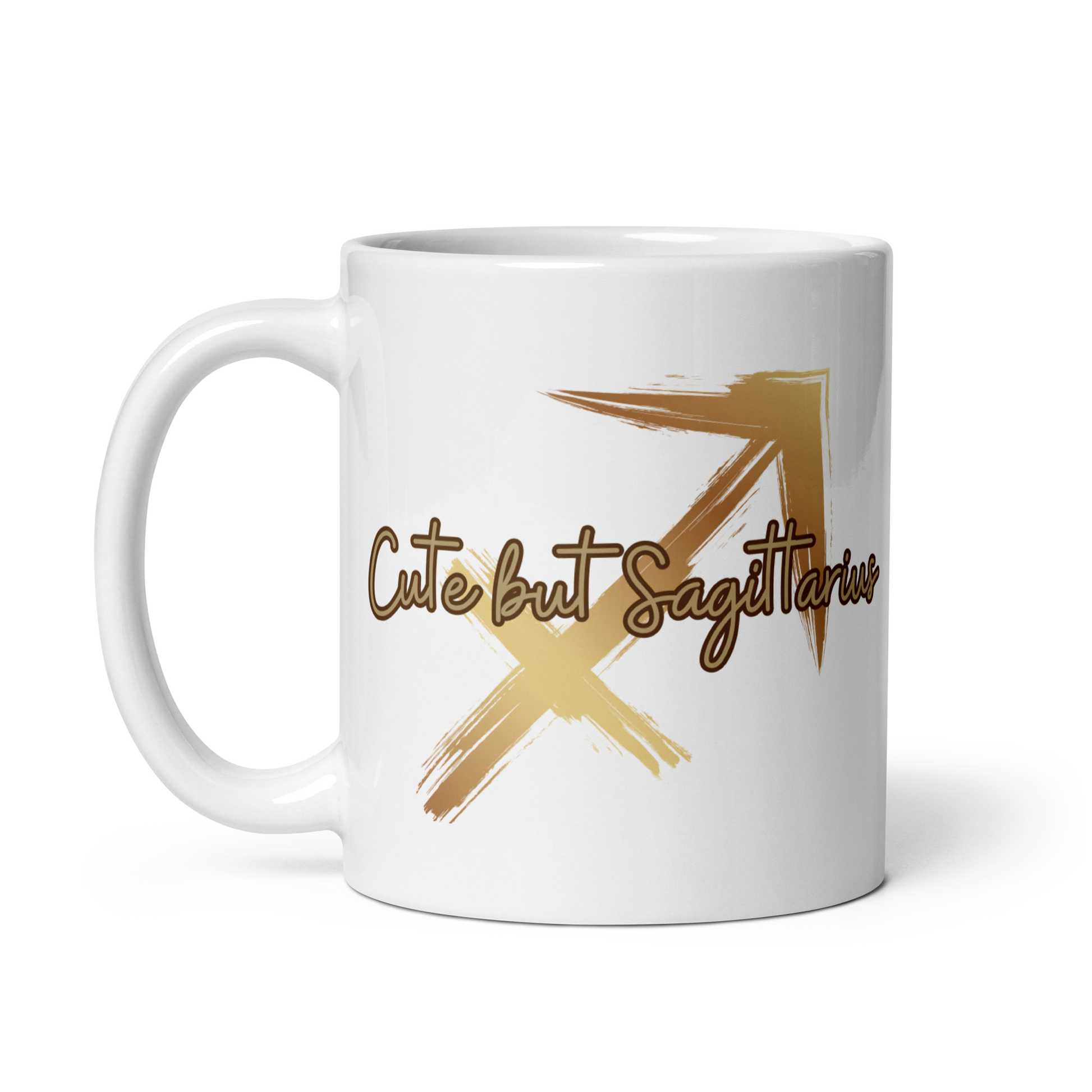 White mug with "Sagittarius" Original Nine-29 Design