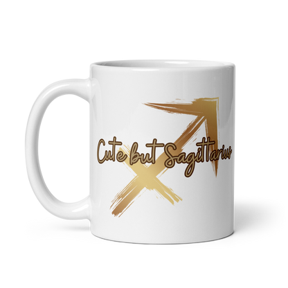 White mug with "Sagittarius" Original Nine-29 Design