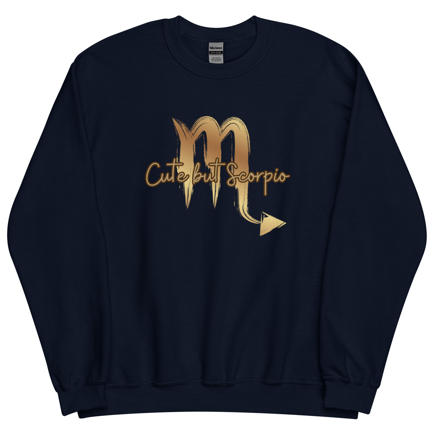 Navy sweatshirt with "Scorpio" Original Nine-29 Design