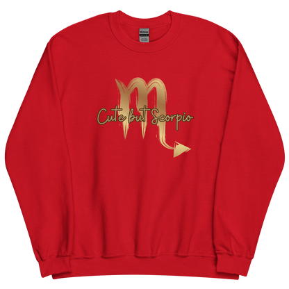 Red sweatshirt with "Scorpio" Original Nine-29 Design