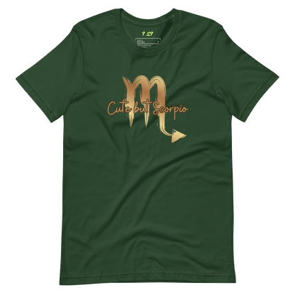 Forest green t-shirt with "Scorpio" Original Nine-29 Design