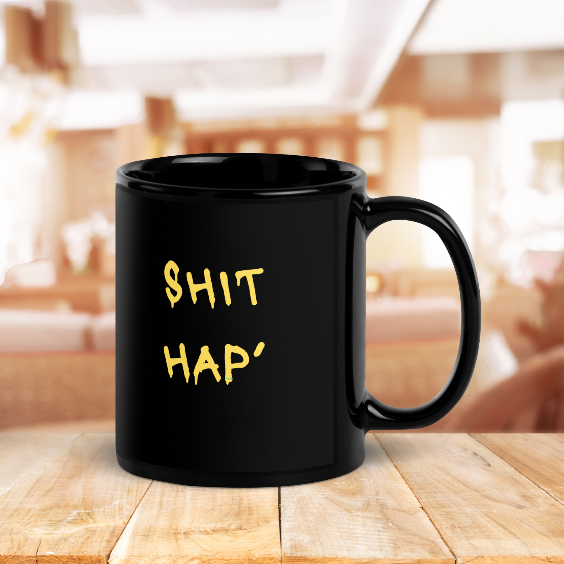 Thumbnail with Black mug with "This Hap" Original Nine-29 Design