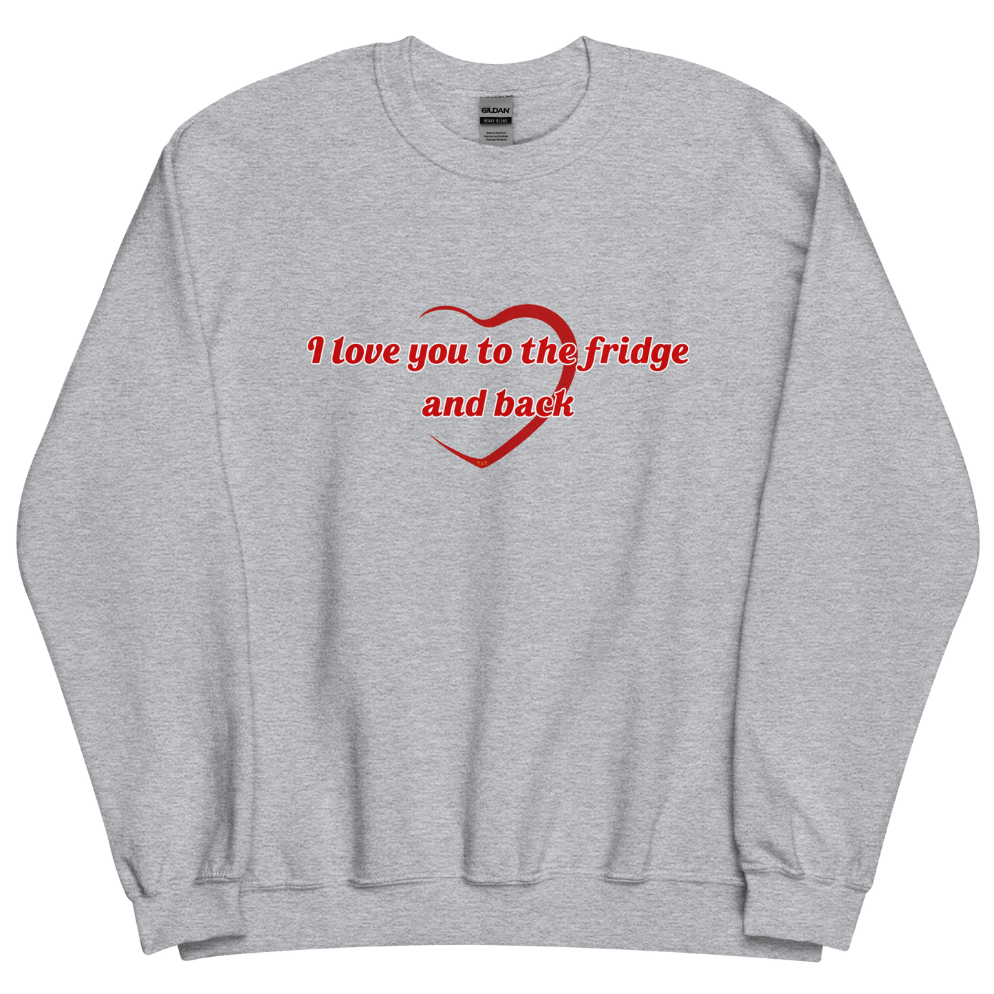 Sport grey sweatshirt with "To the fridge" Original Nine-29 Design