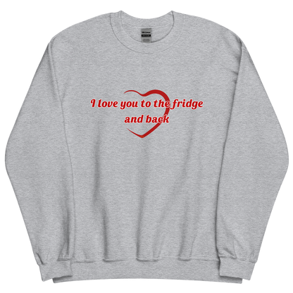 Sport grey sweatshirt with "To the fridge" Original Nine-29 Design