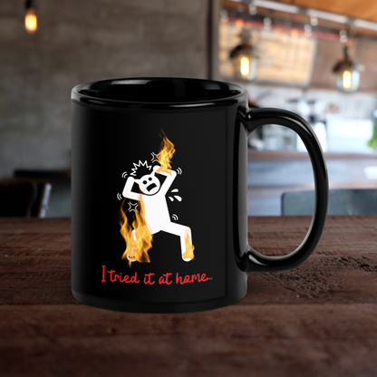 Thumbnail with Black mug with "Tried it" Original Nine-29 Design