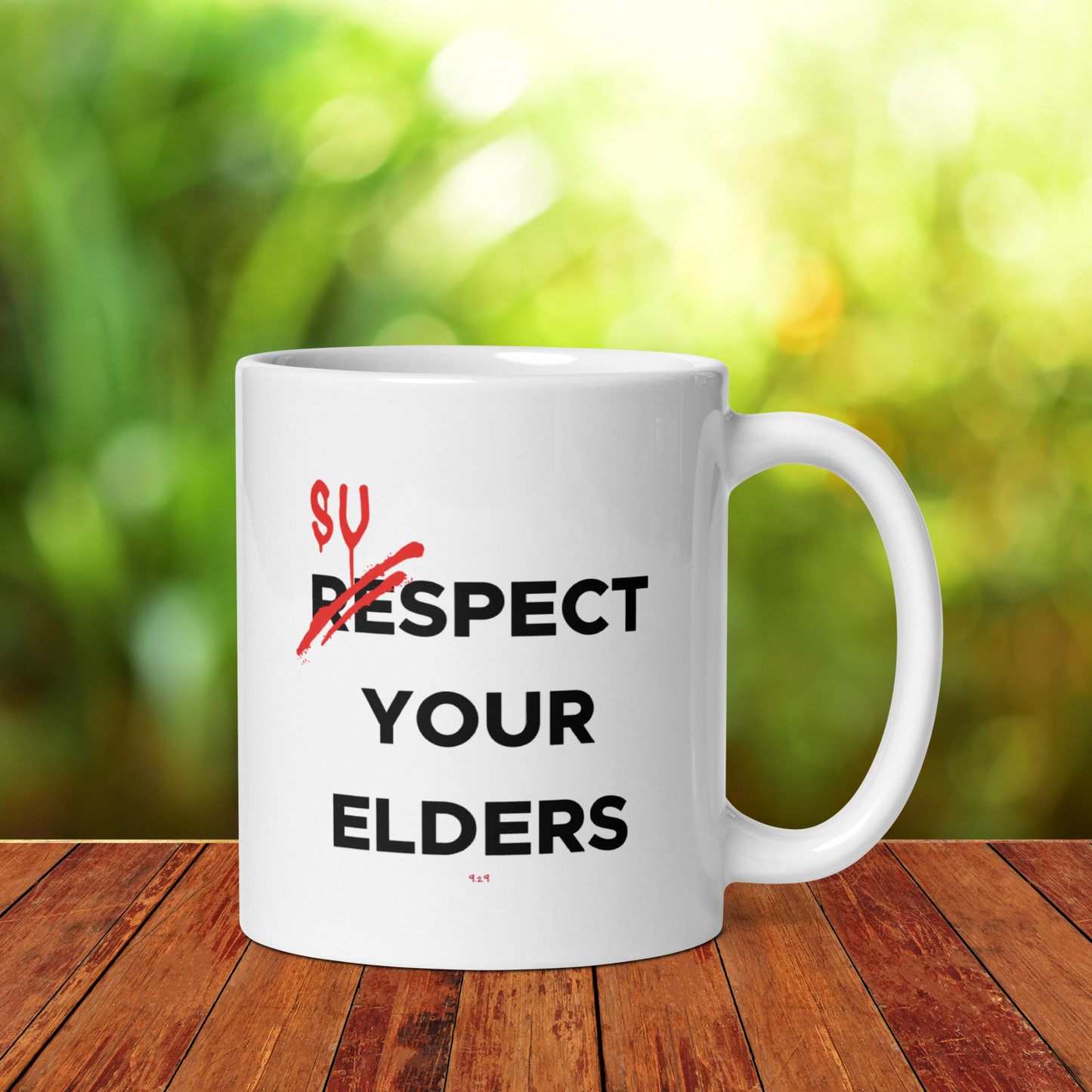 Respect your Elders White Mug