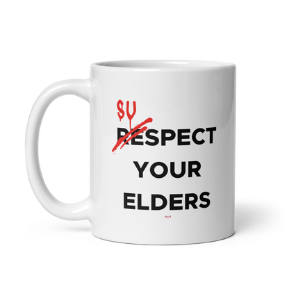 Respect your Elders White Mug